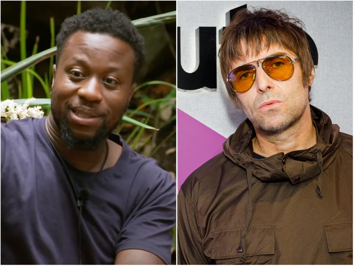 Im A Celebrity Liam Gallagher Fumes As Babatunde Aleshe Leaves Show Before Matt Hancock The 8963